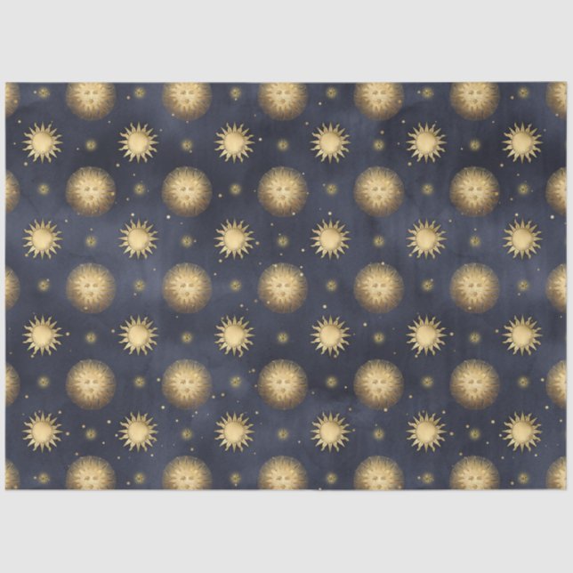 Papel De Seda A Celestial Starry Night Series Design 14 (Anverso)