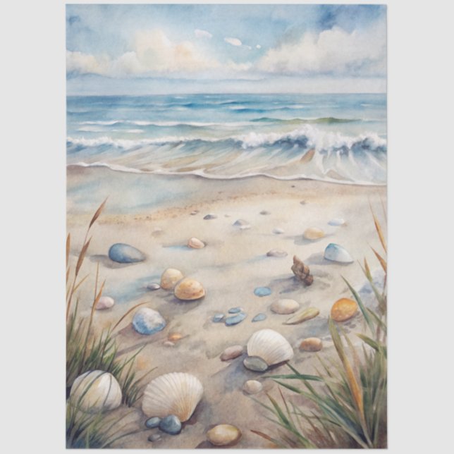 Papel De Seda A Coastal Series Design 24 (Anverso)