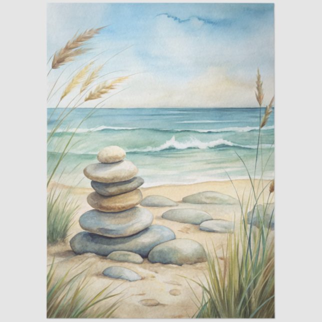 Papel De Seda A Coastal Series Design 58 (Anverso)