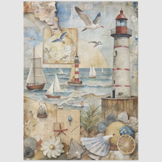 Papel De Seda A Coastal Series Design 71 (Anverso)