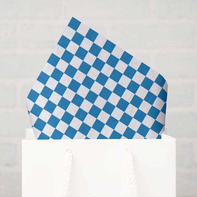Papel de seda a cuadros (Bolsa de regalo)
