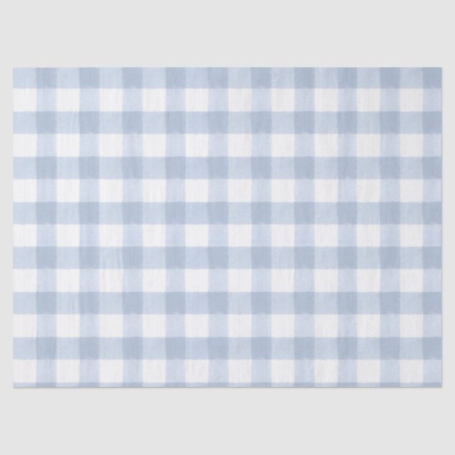 Papel de seda a cuadros azul claro (Anverso)