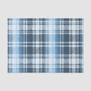 Papel de seda a cuadros azules