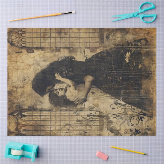 Papel De Seda A Gothic Mother Series Design #1 (Artesanía)