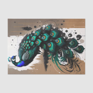 Papel De Seda A los amantes del pavo real les encantan los pavos