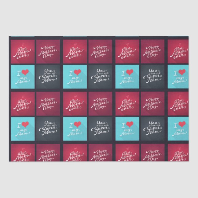 Papel De Seda A mamá con amor (Anverso)