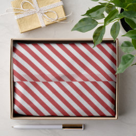 Papel de seda a rayas de caramelo rojo y blanco