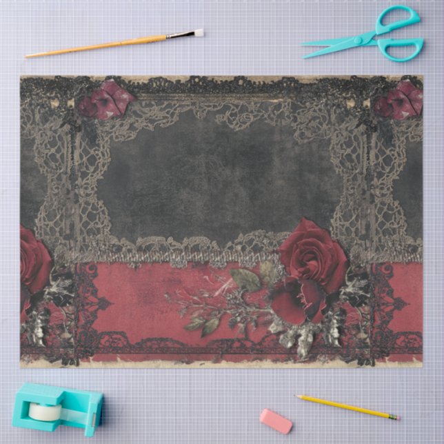 Papel De Seda A Romance and Gothic Series Design #4 (Artesanía)