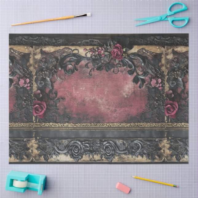 Papel De Seda A Romance and Gothic Series Design #8 (Artesanía)