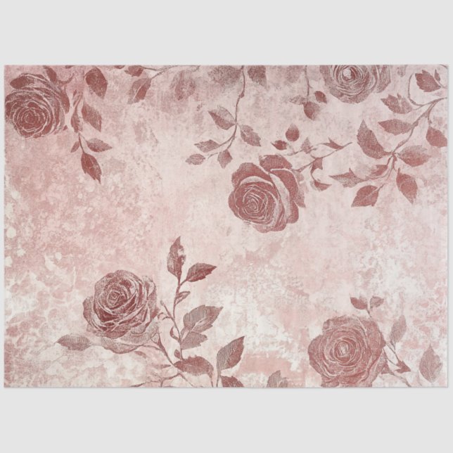 Papel De Seda A Rose and Lace Series Design #10 (Anverso)