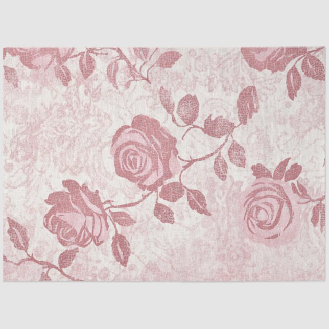 Papel De Seda A Rose and Lace Series Design #11 (Anverso)