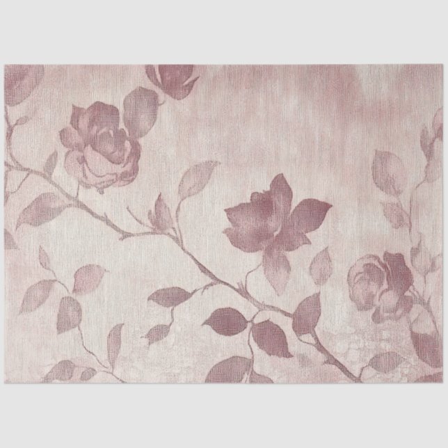 Papel De Seda A Rose and Lace Series Design #12 (Anverso)