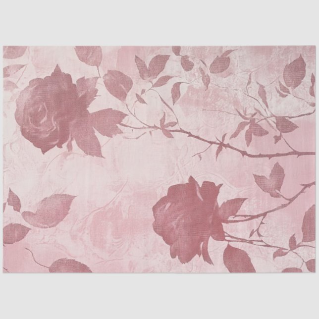 Papel De Seda A Rose and Lace Series Design #6 (Anverso)