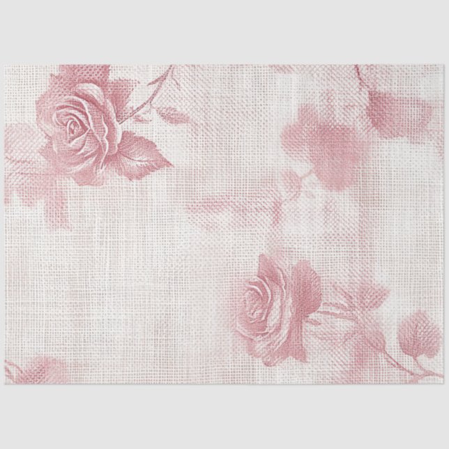 Papel De Seda A Rose and Lace Series Design #7 (Anverso)