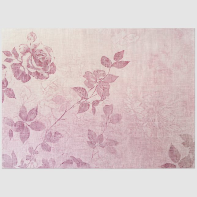 Papel De Seda A Rose and Lace Series Design #8 (Anverso)