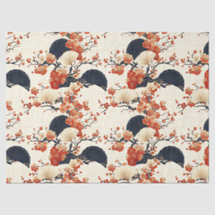Papel De Seda Abanico de Flor de Cerezo Japonesa Patrón (6)