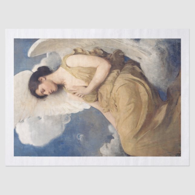 Papel De Seda Abbott Handerson Thayer | Cifra alada - 1889 (Anverso)