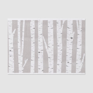 Papel De Seda Abedul Bosque Rústico