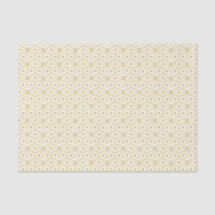Papel De Seda Abeja Amarilla y Patrón de Panal