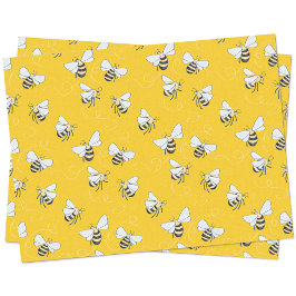 Papel De Seda Abeja amarillo