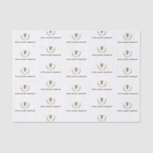 Papel De Seda Abeja de miel de flores silvestres de acuarela Api