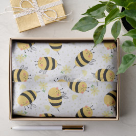 Papel De Seda Abeja de miel y girasoles
