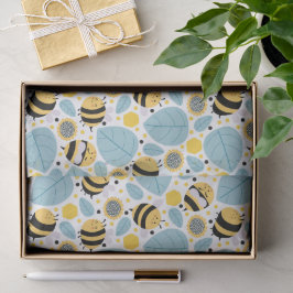 Papel De Seda Abeja de miel y girasoles