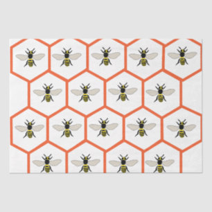 Papel De Seda Abeja Melífera Panal Apicultor