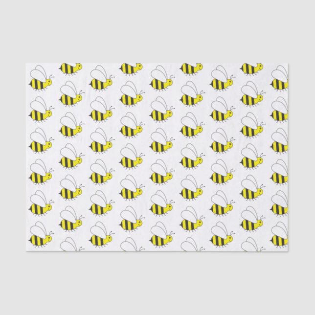 Papel De Seda Abeja pequeña y pequeña (Anverso)