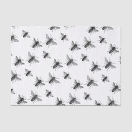 Papel De Seda Abeja reina del vintage y ilustracion de trabajo