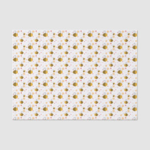 Papel De Seda Abeja y Flores Lindas