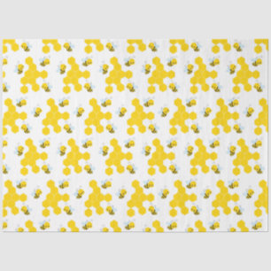 Papel De Seda Abeja y patrón de panal de abeja