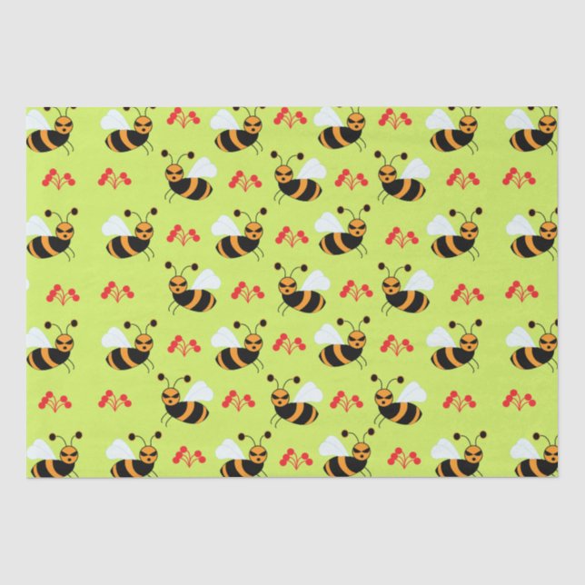 Papel De Seda Abejas Abeja  (Anverso)