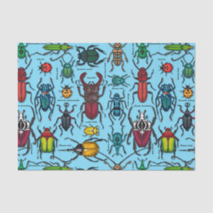 Papel De Seda Abejas azules