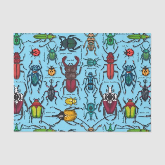 Papel De Seda Abejas azules (Anverso)