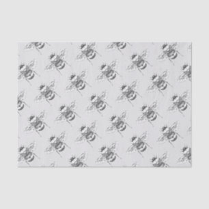 Papel De Seda Abejas de burbujas de época y grises