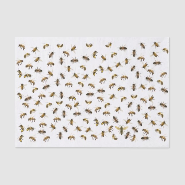 Papel De Seda Abejas obreras y envolvimiento y desconfianza de l (Anverso)