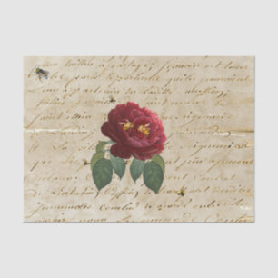 Papel De Seda Abejas rojas