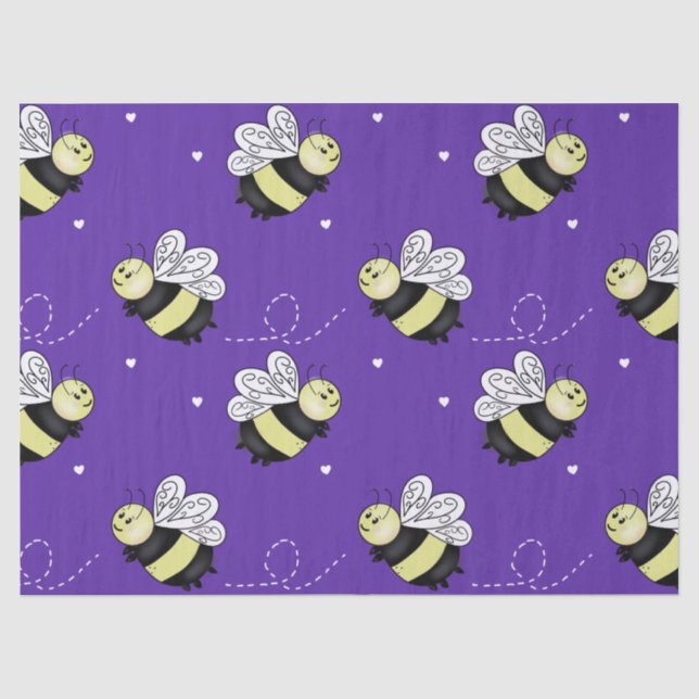 Papel De Seda Abejorro Morado (Anverso)