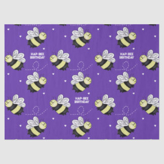 Papel De Seda Abejorro Morado Cumpleaños de 18 pulg. x 24 pulg.