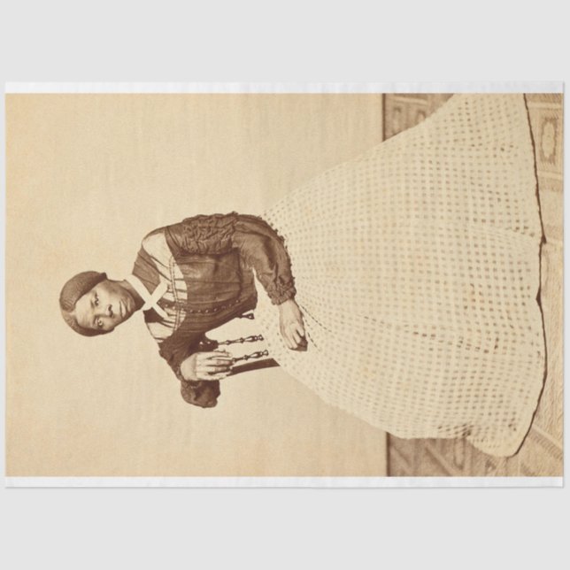 Papel De Seda Abolicionista de los ferrocarriles subterráneos Ha (Anverso)