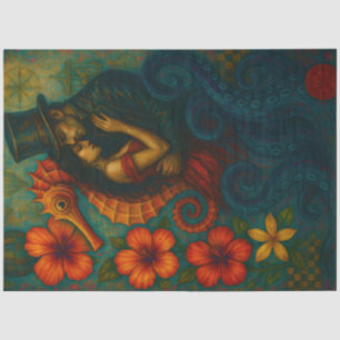 Papel De Seda Abrazo Encantado – Decoupage de Fantasía Steampunk