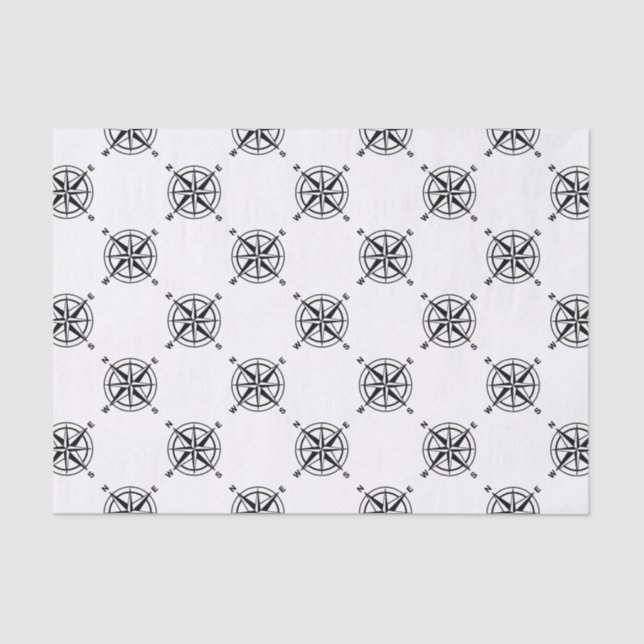 Papel De Seda Abrújula náutica (Anverso)