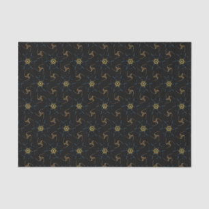 Papel De Seda Abstract Design black