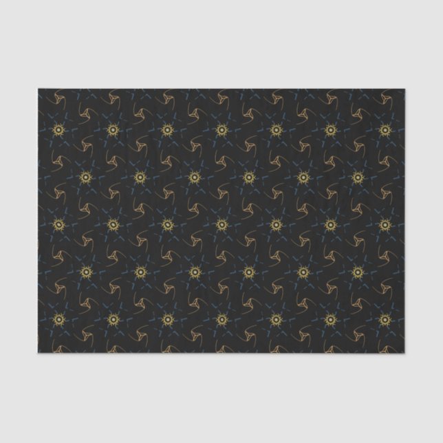 Papel De Seda Abstract Design black (Anverso)
