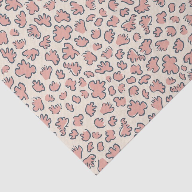 Papel De Seda Abstract Garden Confetti | Pattern Blush Peach (Detalle)