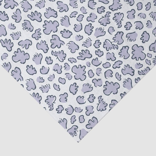 Papel De Seda Abstract Garden Confetti | Pattern Pale Periwinkle (Detalle)