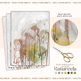 Papel De Seda Abstract Modern Minimalist Decoupage Tissue Paper