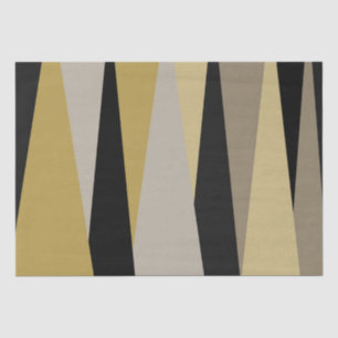 Papel De Seda abstracto de negro y oro