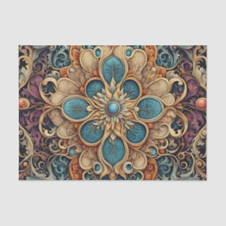 Papel De Seda abstraktes florales Muster 7
